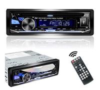 Alondy 1DIN Autoradio Bluetooth mit CD/DVD Player USB AM/FM/RDS Radio Freisprecheinrichtung SD AUX