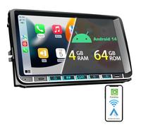 Alondy Android Autoradio Bluetooth mit Bildschirm(9”) für VW Golf 5 6 T5 Polo 6r Caddy Passat Touran Seat, Kompatibel mit Apple Carplay Android Auto Radio mit Navi GPS Type-C USB Mirror link