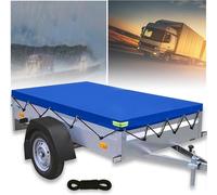 alouweekuky Anhänger Plane 208 X 114 X 9cm, 600D PVC Material Anhängerplane, A