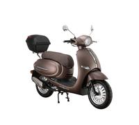 Alpha Motors Motorroller Cappucino 125 ccm 85 km/h Euro 5+ mattbraun inkl. Topcase