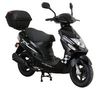 Alpha Motors Motorroller CityLeader 50 ccm 45 kmh EURO 5 schwarz inkl. Topcase