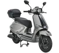 Alpha Motors Motorroller Napoli 125 ccm 85 km/h EURO 5+ silber-schwarz inkl. Topcase