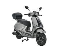 Alpha Motors Motorroller Napoli Euro 5 (125 ccm 85 km/h Euro 5+ silber, inkl. Topcase)