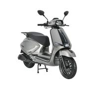 Motorroller ALPHA MOTORS "Napoli 50 ccm 45 km/h EURO 5 (mit/ohne Topcase)", silber (silberfarben, schwarz, schwarz), Motorroller, ohne Topcase, 45 km/h, B:72cm H:117cm L:182cm, Topseller (26281804-0)
