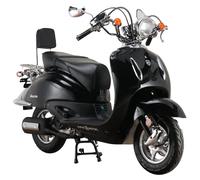 Alpha Motors Motorroller Retro Firenze 125 ccm 85 km/h EURO 5+ schwarz