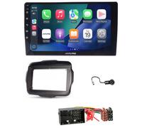 Alpine AUX 9 Zoll Bluetooth USB MP3 Autoradio für Jeep Renegade 2014-2023