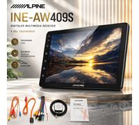 Alpine INE-AW409S - 9 Zoll MP3-Autoradio mit Touchscreen/ Bluetooth / USB / iPod / CarPlay