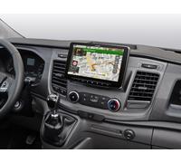 Alpine INE-F904TRA Navigationssystem mit 9-Zoll Touchscreen für Ford Transit Custom mit 1-DIN-Einbaugehäuse, DAB+, Apple CarPlay und Android Auto Unterstützung