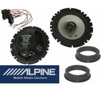 Alpine Lautsprecher komplett Set für VW T-Roc Bj 17-22 Tür Vorn hinten 220 Watt