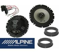 Alpine Lautsprecher komplett Set für VW Tiguan Bj 07-16 Tür Vorn hinten 220 Watt
