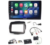 Alpine MP3 Lenkrad Bluetooth 9 Zoll USB Autoradio für Jeep Renegade 2014-2023