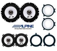 (1 Paar = 31,86 EUR) Alpine SXE-1725S - 16,5cm Coaxsystem