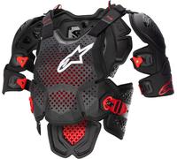Alpinestars A-10 V2 Full Chest Protector Schwarz - Rot