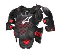 Alpinestars A-10 V2 Full Chest Protector Schwarz - Rot