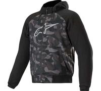 Alpinestars Chrome Camo Sport Motorrad Zip Hoodie, schwarz/camouflage, Größe L