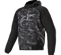 Alpinestars Chrome Camo Sport Motorrad Zip Hoodie, schwarz/camouflage, Größe M