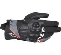 Alpinestars Corozal V3 Drystar wasserdichte Motorrad Handschuhe, schwarz/grau/rot, Größe 2XL