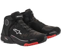 CR-X Drystar Motorradschuh(Schwarz/Camo/Rot), 7,5=(40)
