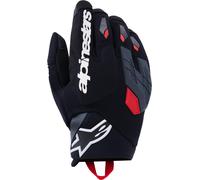 Alpinestars Durack Motorrad Handschuhe, schwarz/grau/rot, Größe S