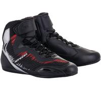 Alpinestars Faster-3 Rideknit Motorradschuhe, schwarz-rot-silber, Größe 40 41 für Männer