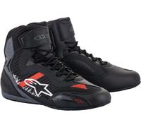 Alpinestars Faster-3 Rideknit Motorradschuhe, schwarz/grau/rot, Größe 7,5 (40)