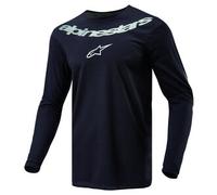Alpinestars Fluid Graphite Jersey Black Silver Größe XL