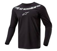 Alpinestars Fluid Graphite Jersey Schwarz Silber Größe XL