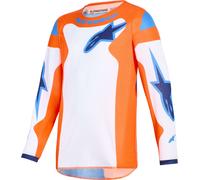 Alpinestars Motocross-Jersey Fluid Grid Kinder Orange-Blau-Weiß Größe S