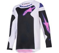 Alpinestars Fluid Grid Jugend Motocross Jersey, schwarz-grau, Größe M