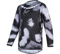 Alpinestars Fluid Lahnd Kinder Motocross Jersey - Grau-Camo M