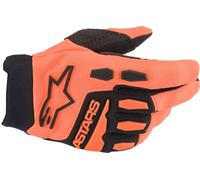 Alpinestars Full Bore Jugend Motocross Handschuhe, schwarz-orange, Größe L