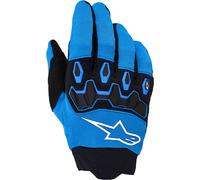 Alpinestars Full Bore V2 Jugend Motocross Handschuhe, schwarz-blau, Größe S