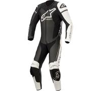 Alpinestars GP Force Phantom 1-Teiler Motorrad Lederkombi, schwarz-grau-weiss, Größe 54 für Männer