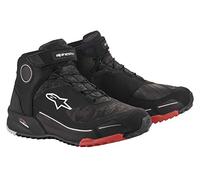 Alpinestars Herren Cr-x Drystar Motorradschuhe, 12 (45,5) Motorcycle Clothing, Schwarz Camo Rot, 45.5 EU
