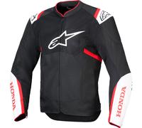 Alpinestars T-SPS Air V2 Honda Textiljacke, schwarz-weiß-rot Größe: M