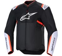 Alpinestars T-SPS Air V2 Textiljacke, schwarz-weiß-fluorot Größe: L