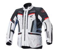 Alpinestars Honda Bogota Pro Drystar Wasserdichte Motorrad Textiljacke, grau-rot-blau, Größe M