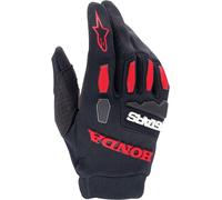 Alpinestars Honda Full Bore Motocross Handschuhe, schwarz-rot, Größe S für Männer