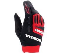 Alpinestars Honda Full Bore Motocross Handschuhe, schwarz-rot, Größe S für Männer