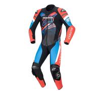 Alpinestars Honda GP Force 1-Teiler Motorrad Lederkombi, schwarz-rot-blau, Größe 58 für Männer