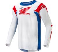 Alpinestars Honda Racer Iconic Motocross Jersey, weiß/blau/rot, Größe M