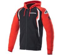 Alpinestars Honda Zip Hoodie, schwarz-rot, Größe 2XL