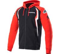 Alpinestars Honda Zip Hoodie, schwarz-rot, Größe 2XL