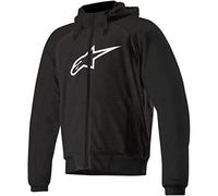 Alpinestars Hoodie Sweatshirt Sweatjacke Kapuzenpullover Chrome Sport Hoodie schwarz 4XL, Herren, Sportler, Ganzjährig, Polyester