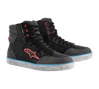 Alpinestars J-6 WP Canvas Schuhe, schwarz-anthrazit-hellblau Größe: 43