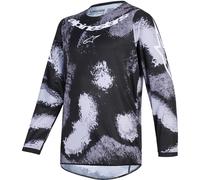 Alpinestars Fluid Lahnd Kinder Motocross Jersey - Grau-Camo M