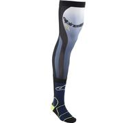 Alpinestars Knee Brace Motocross-Socken, blau/gelb, Größe L/2XL