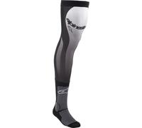 Alpinestars Knee Brace Motocross-Socken, schwarz/weiß, Größe L/2XL
