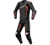 Alpinestars Missile V2 2-Teiler Motorrad Lederkombi, schwarz-rot, Größe 54