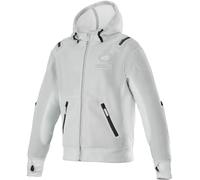 Alpinestars Moflow Air Tech Motorrad Zip Hoodie, grau, Größe L für Männer
